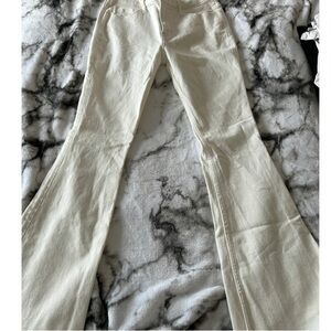 Hollister Cream Flare Jeans